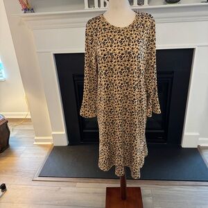 Buckhead Betties Leopard Print Swing Dress | L